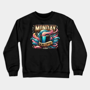 Exclusive 'Monday: more coffee, less groggy' design Crewneck Sweatshirt